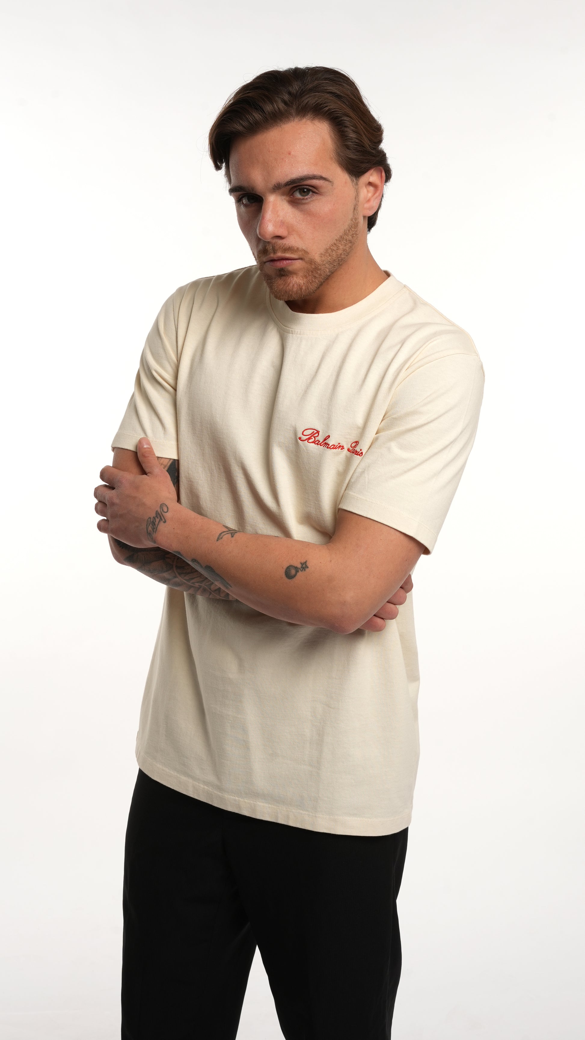 T-shirt Balmain con ricamo