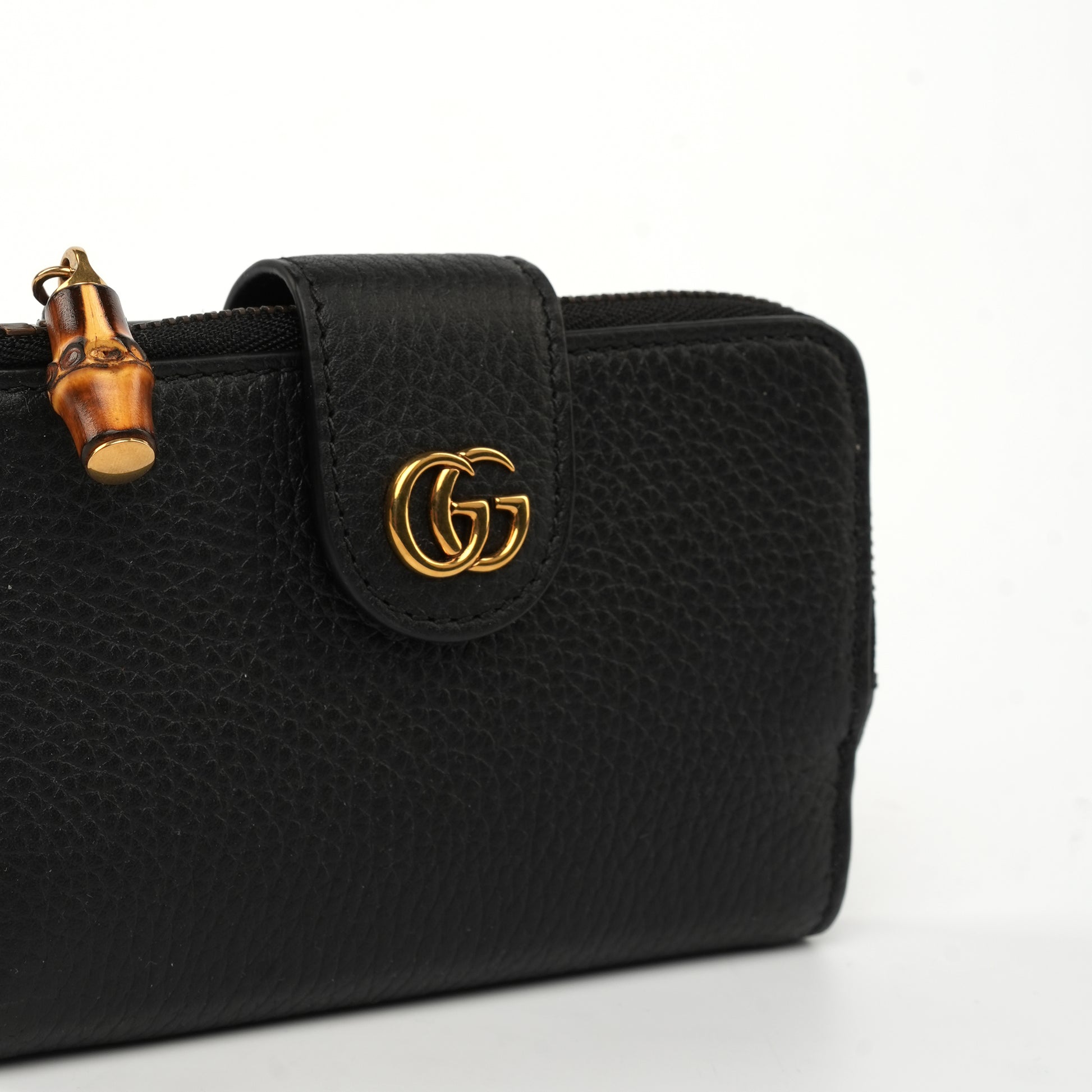 Portafoglio Gucci con Doppia G e bambù