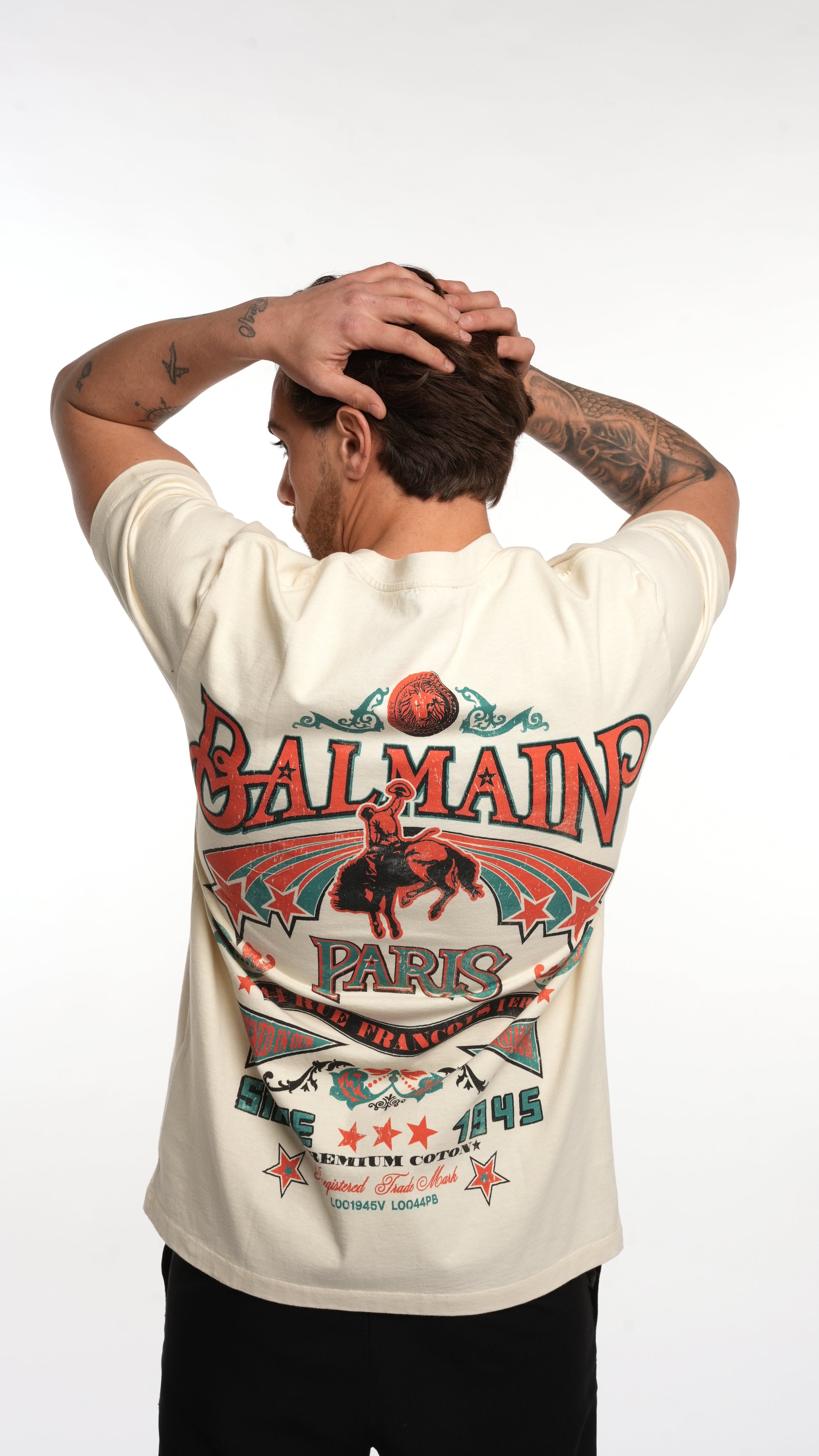 T-shirt Balmain con ricamo