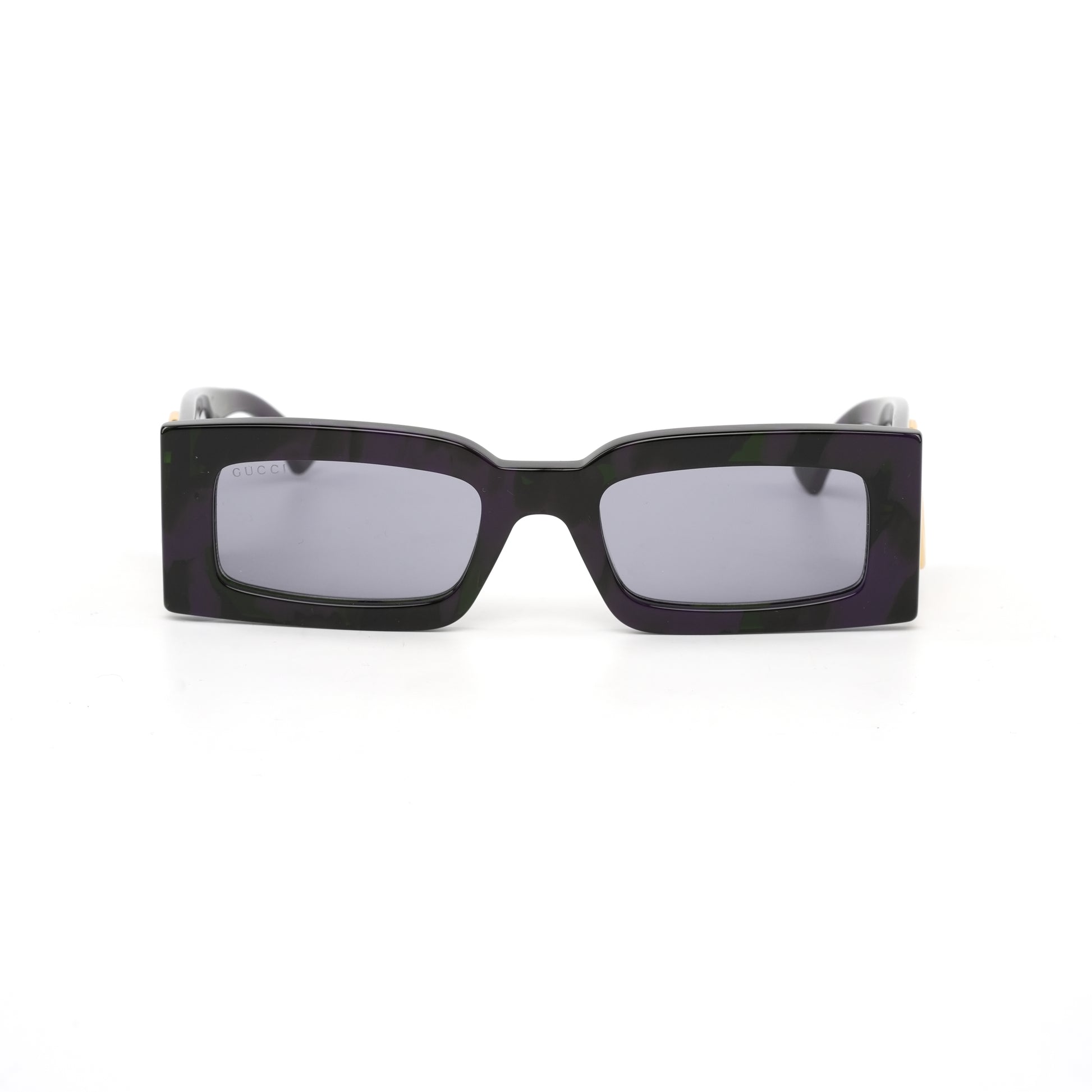 Occhiali da sole tartarugati Gucci Doppia G