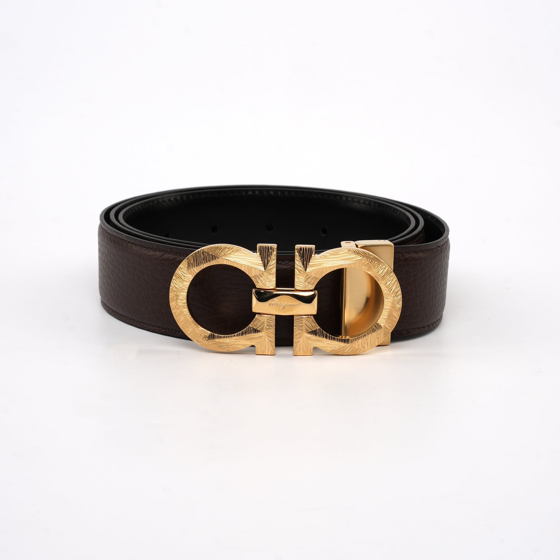 Cintura Ferragamo reversibile Gancini