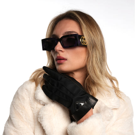 Occhiali da sole tartarugati Gucci Doppia G