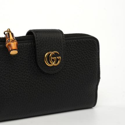 Portafoglio Gucci con Doppia G e bambù
